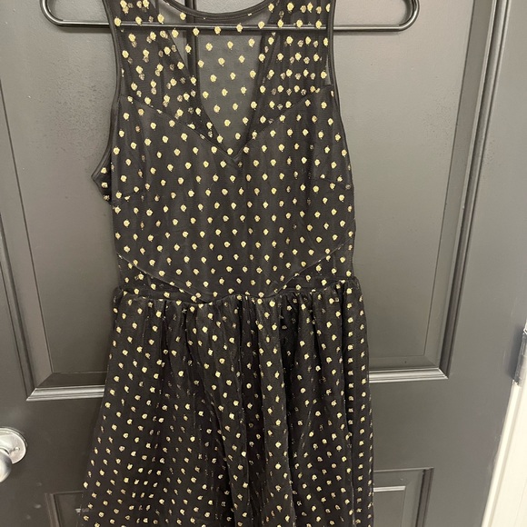 Express polka dot dress with sheer cutouts - small - Picture 3 of 4